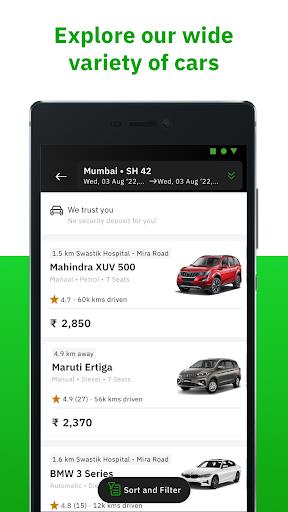 Zoomcar - Self Drive Cars Screenshot3