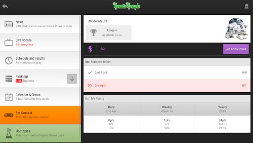 Tennis Temple - Live Scores Screenshot2