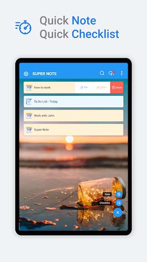 SuperNote: Widget Note, Color Notes & Notepad Screenshot1