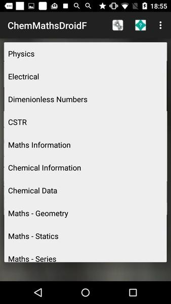 ChemMathsDroidF Screenshot7