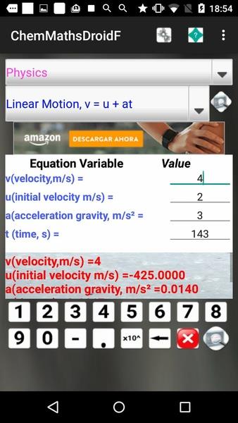 ChemMathsDroidF Screenshot8