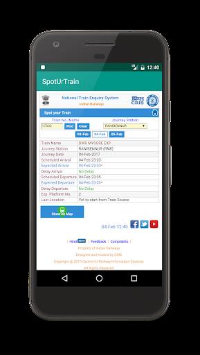 SpotUrTrain(Live Train Status) Screenshot3