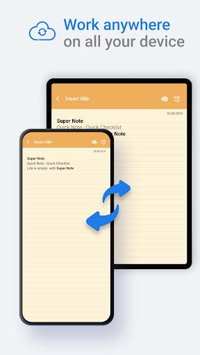 SuperNote: Widget Note, Color Notes & Notepad Screenshot2