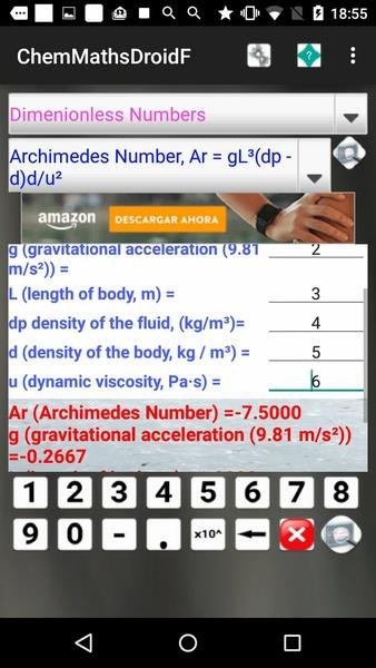 ChemMathsDroidF Screenshot4