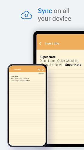 SuperNote: Widget Note, Color Notes & Notepad Screenshot4