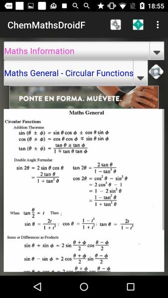 ChemMathsDroidF Screenshot5