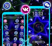 Neon Colorful Star Theme Screenshot4