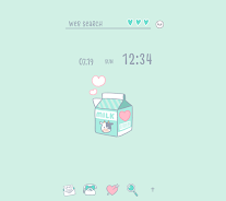 Pastel Milk Theme +HOME Screenshot1