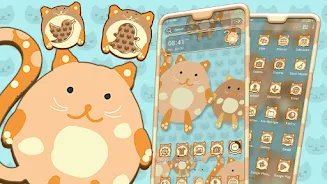 Cartoon Kitten Launcher Theme Screenshot1