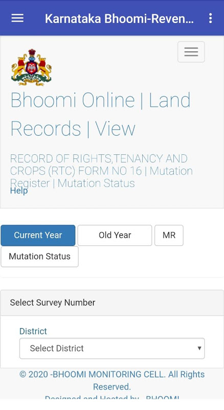 Bhoomi Land Records Karnataka:ಭೂಮಿ,ಆರ್.ಟಿ.ಸಿ,ಪಹಣಿ Screenshot2