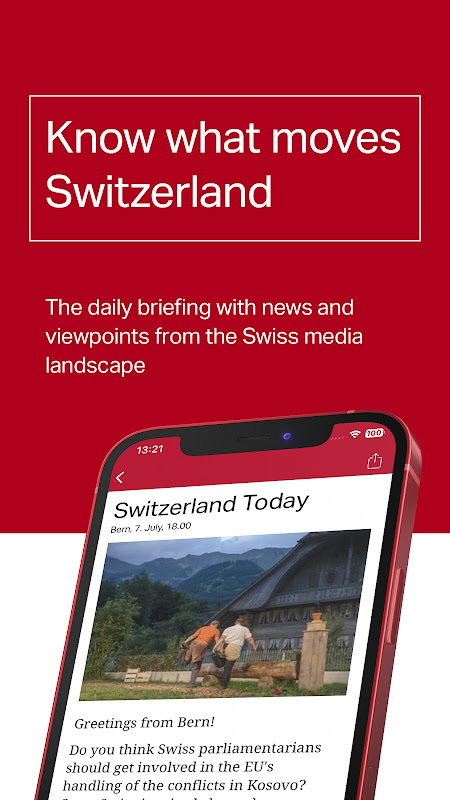 SWI plus - Das Briefing aus der Schweiz Screenshot1