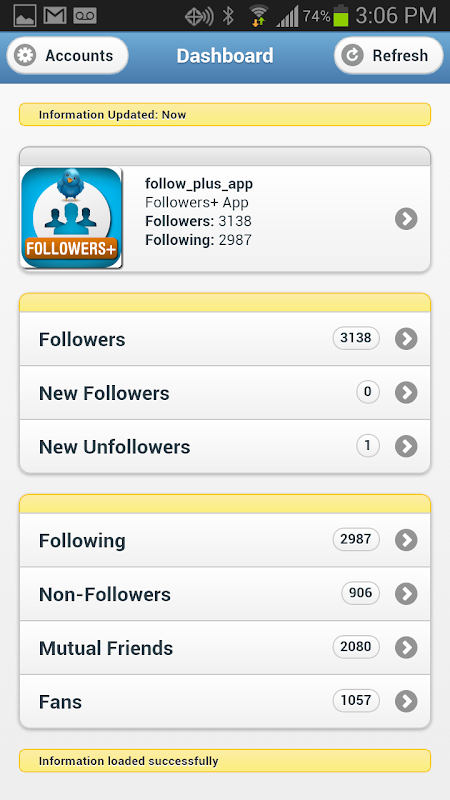 Followers+ for Twitter Screenshot3