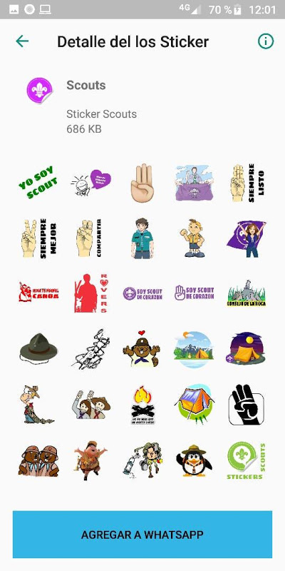 Stickers Scouts - WhatsApp - WAStickerApps Screenshot2