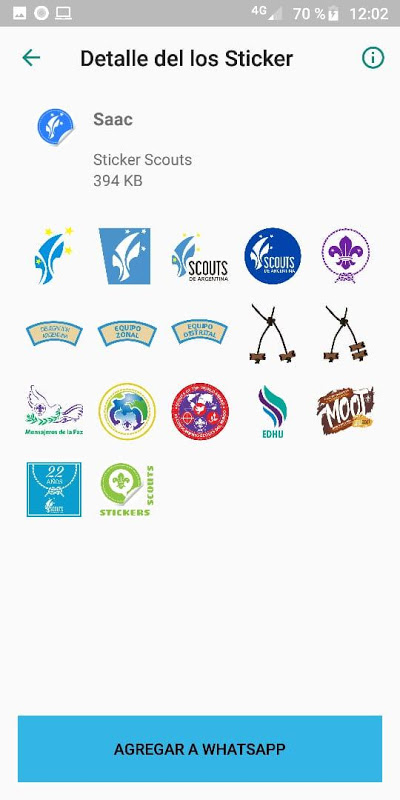 Stickers Scouts - WhatsApp - WAStickerApps Screenshot1