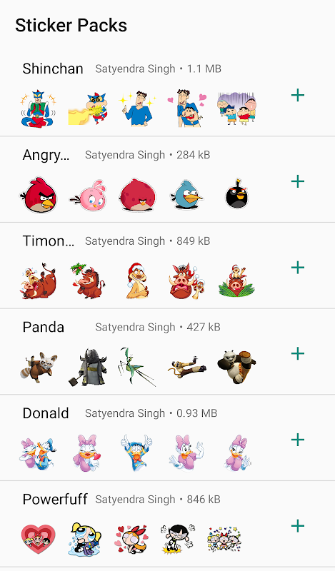 Cartoon Stickers for Whatsapp Screenshot2