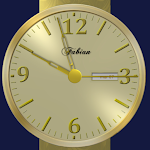 Nice Gold Analog Clock APK