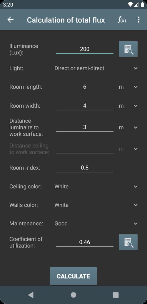 Lighting Calculations Screenshot3