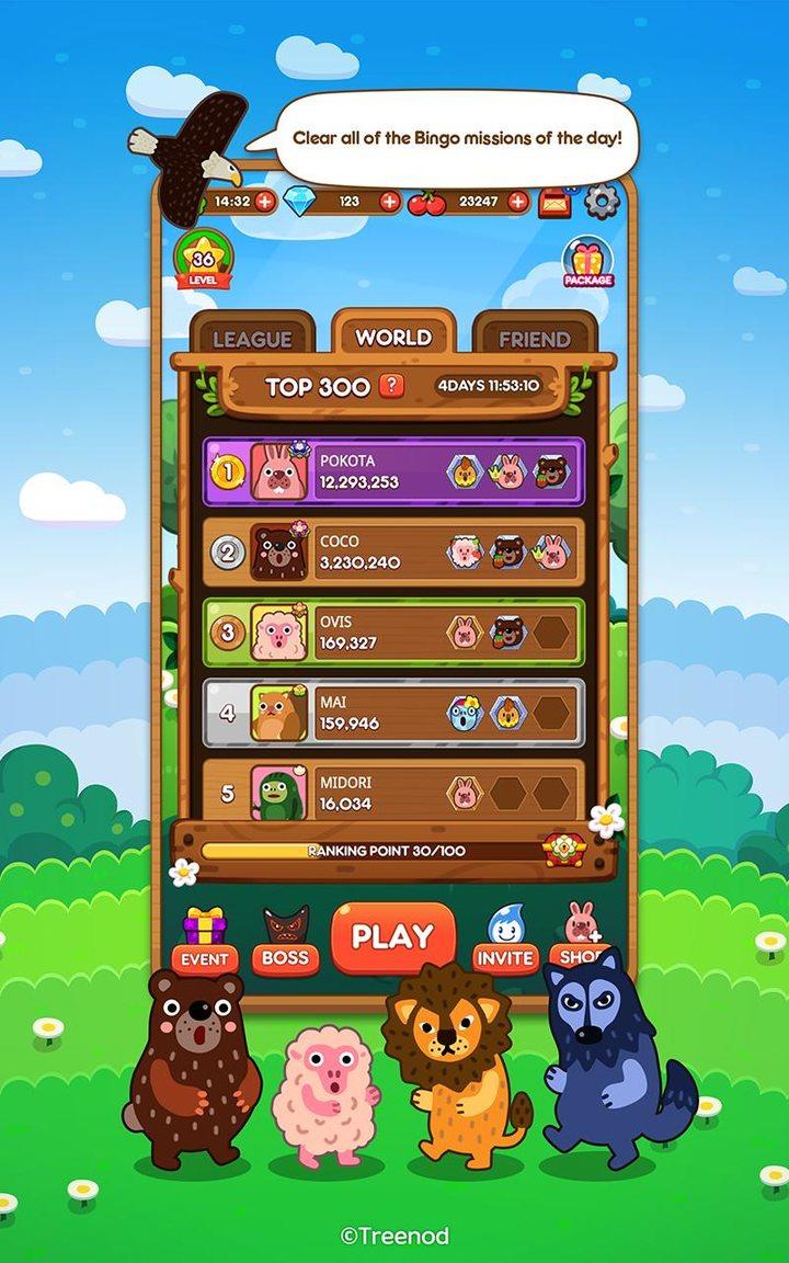 LINE Pokopang - puzzle game! Screenshot4