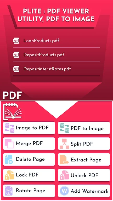 Plite: PDF Viewer, PDF Utility Screenshot1