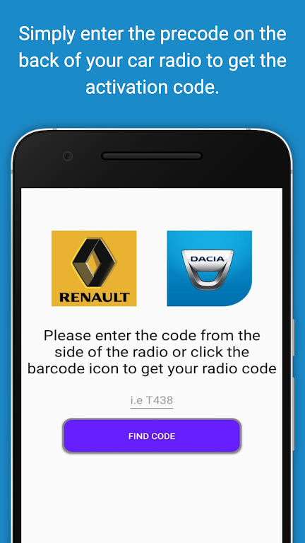 Radio Code for Renault Dacia Screenshot4