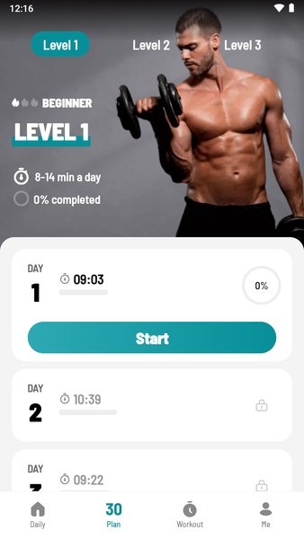 Dumbbell Workout at Home Screenshot2