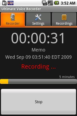 Ultimate Voice Recorder Screenshot1