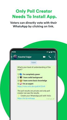 Voliz - Poll on WhatsApp Screenshot1