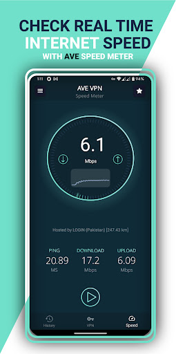 AVE:Low ping vpn & speed test Screenshot4