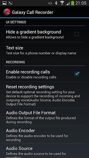 Galaxy Call Recorder Screenshot4