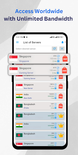 Singapore VPN -Fast Gaming VPN Screenshot3