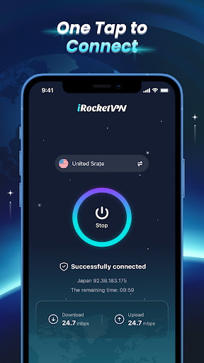 iRocketVPN - Fast, Safe VPN Screenshot1