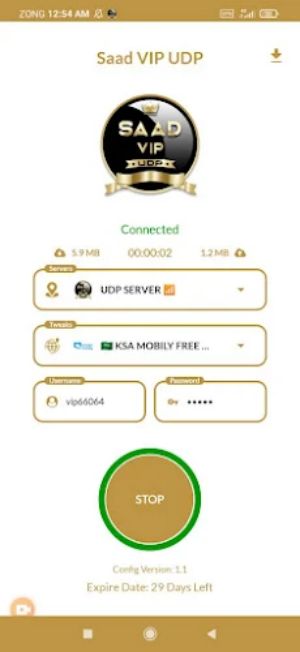 SAAD VIP UDP - Fast, Safe VPN Screenshot2