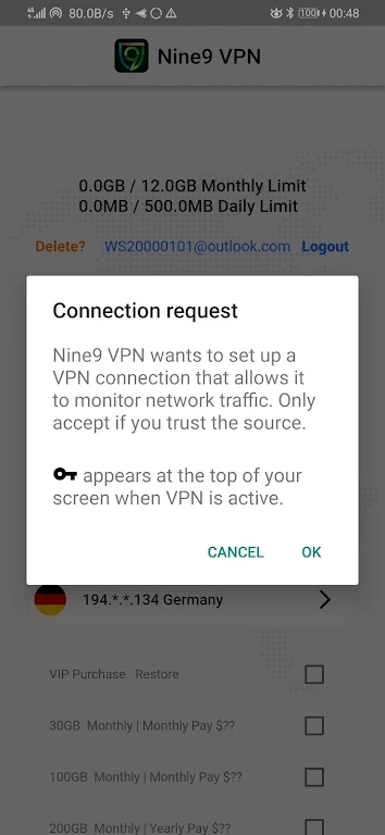 9 VPN - Nice Net 9 Nine VPN Screenshot1