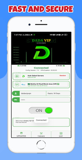 DADA VIP VPN _ Fast & Secure Screenshot3