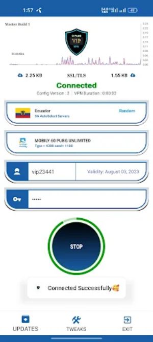 O Plus vip vpn Screenshot3