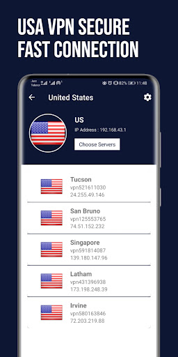 USA VPN Fast: Secure VPN Proxy Screenshot1