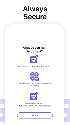 PrimeVPN - Fast, Safe VPN Screenshot3