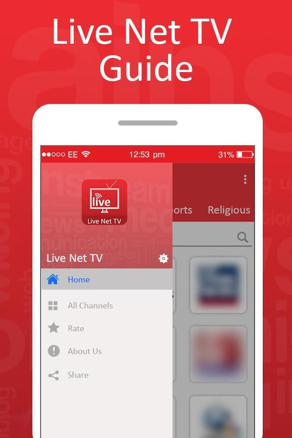 Live Net TV Streaming Guide Screenshot3