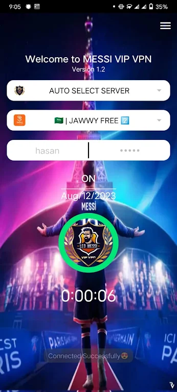 MESSI VIP VPN Screenshot1