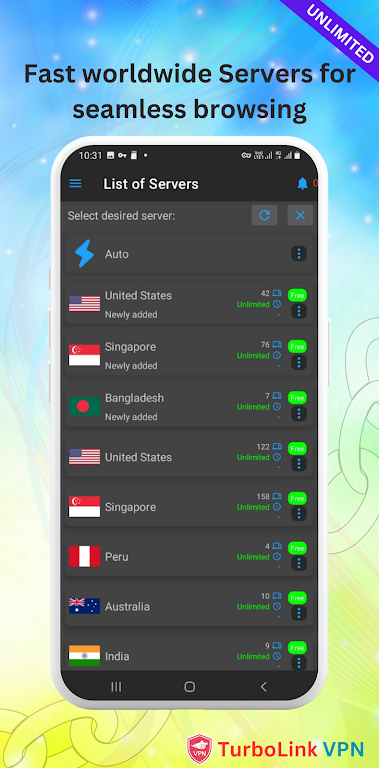 TurboLink VPN - Fast VPN Proxy Screenshot2