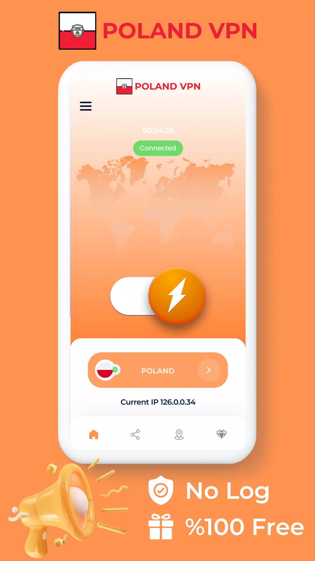 Poland VPN - Private Proxy Screenshot3