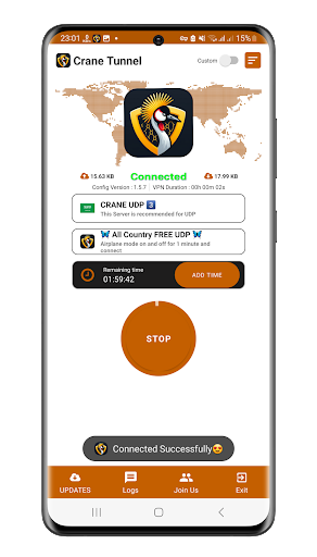 Crane Tunnel VPN Screenshot1