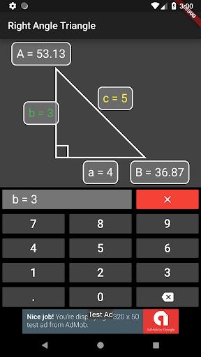 Right Angle Triangle Solver Screenshot2