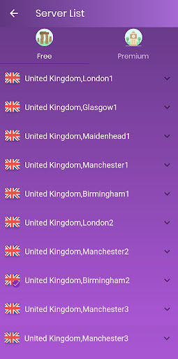 VPN UK - Secure VPN Proxy Screenshot2