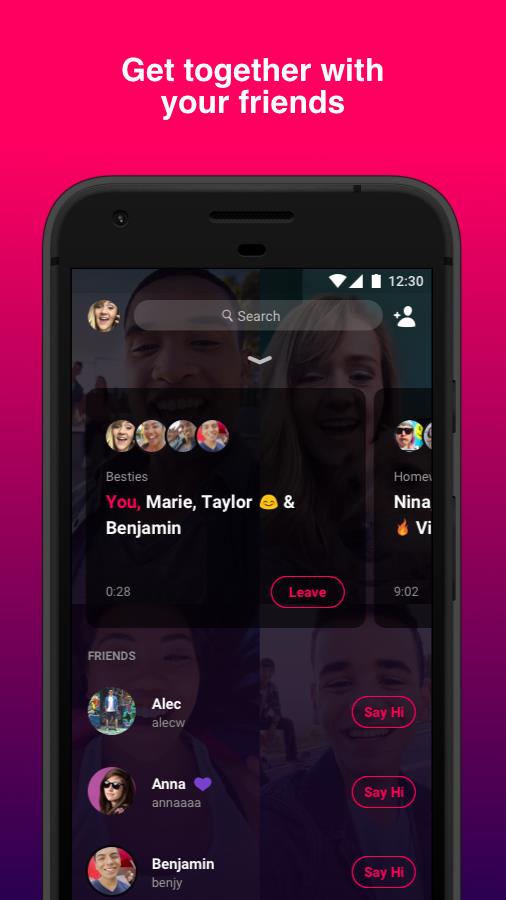 Bonfire: Group Video Chat Screenshot1