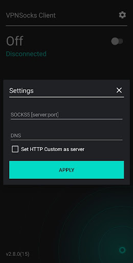 VPNSocks Client Screenshot1