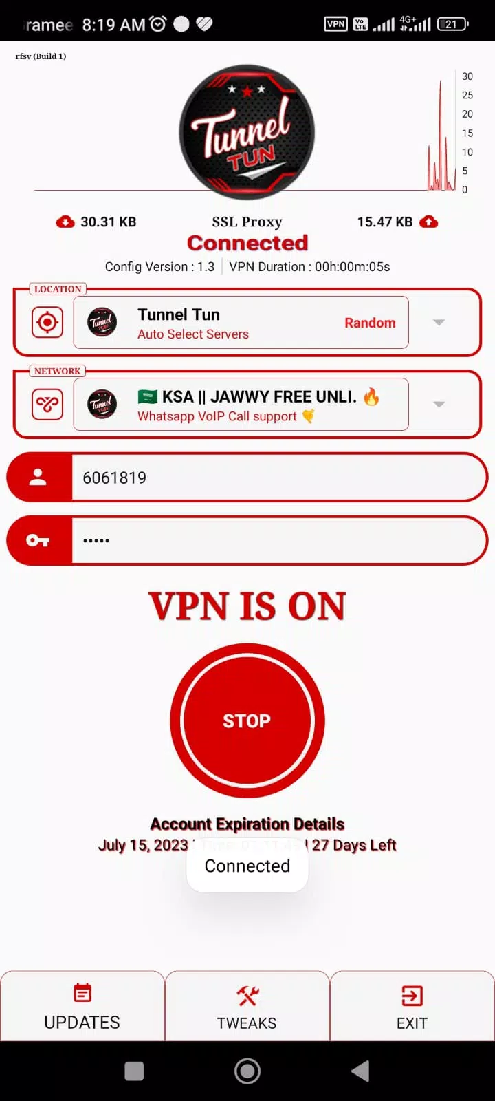 Tunnel Tun Vpn Screenshot2