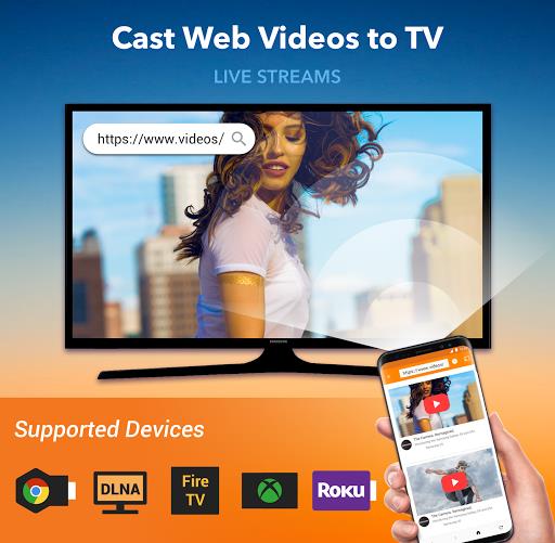 Cast Web Video: Chromecast, cast web browser to tv Screenshot2