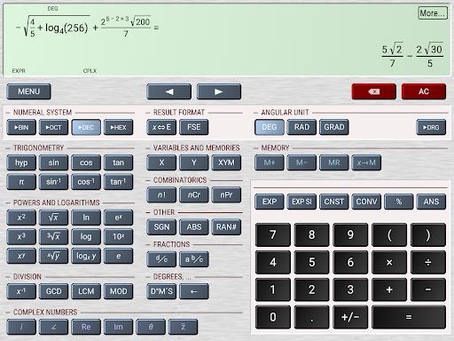 HiPER Scientific Calculator Screenshot3