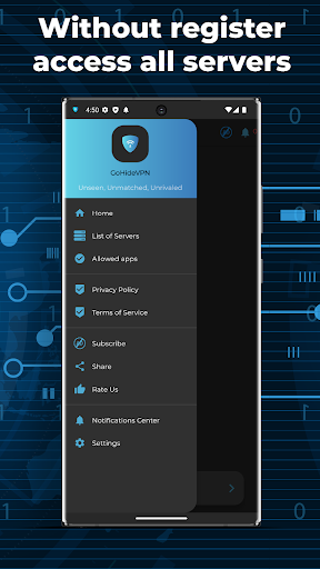 Gohide: No Log VPN For Android Screenshot3